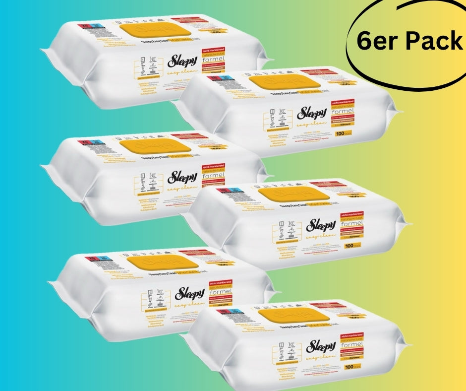 Sleepy Easy Clean 600 Reinigungstücher – 100 Mikrofaser-Feuchttücher, Allzweck, Seifenduft